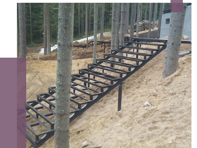 Монтаж металлических лестниц в Дюртюли от 13813 руб. 