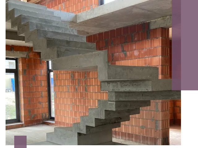 Изготовление бетонных лестниц под ключ в Дюртюли