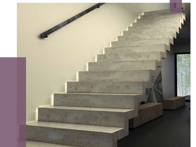 Облицовка бетонных лестниц в Дюртюли от 4691 руб/м2 
