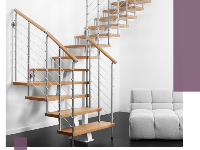 Модульные лестницы под ключ в Дюртюли — монтаж и изготовление