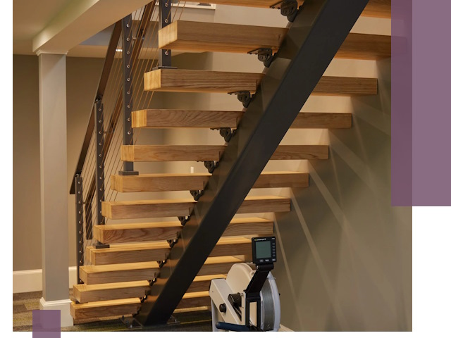 Лестницы на монокосоурах под ключ в Дюртюли - изготовление и монтаж