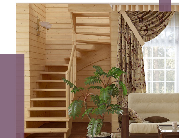 Лестницы для дачи в Дюртюли от 77406 руб.  | ПРОЛЁТ-Дюр