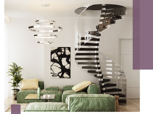 Лестницы для двухуровневой квартиры в Дюртюли — изготовление и монтаж