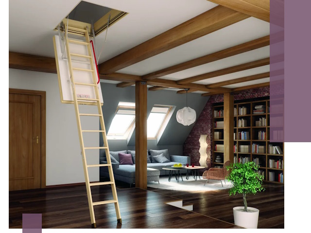 Чердачные лестницы под ключ в Дюртюли: изготовление и монтаж