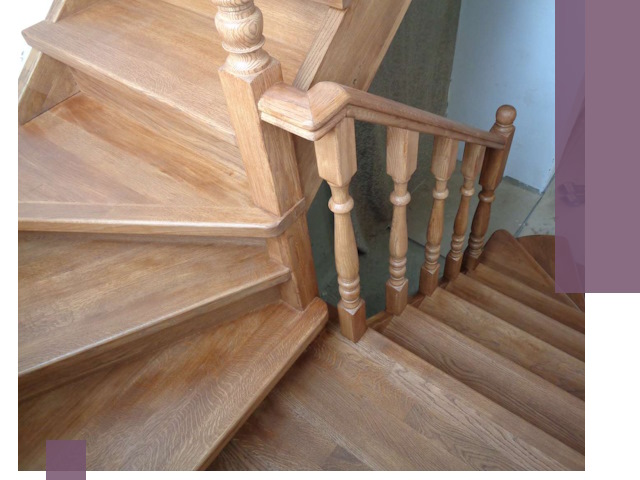 Дубовые лестницы под ключ в Дюртюли: изготовление и монтаж
