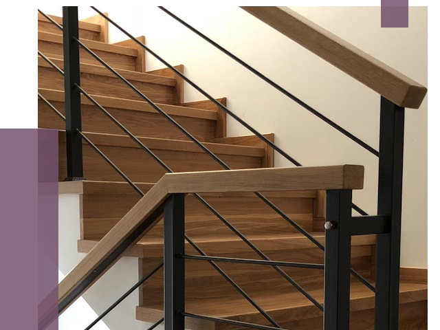 Обшивка металлической лестницы деревом в Дюртюли от 4431 руб.