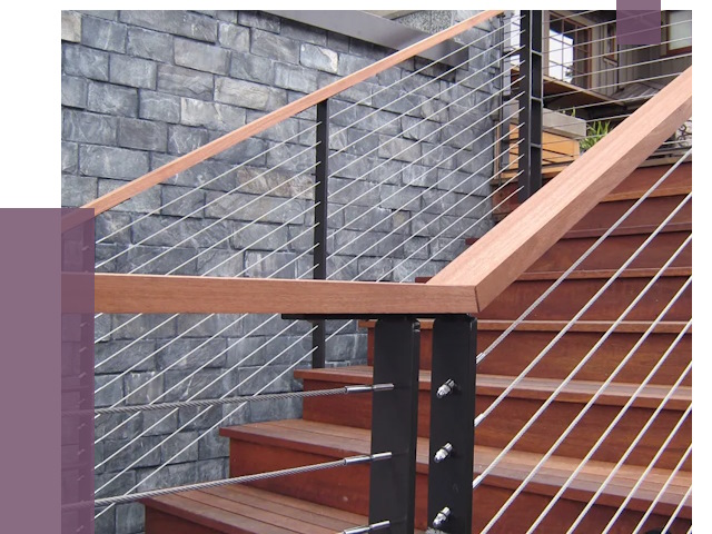 Тросовые перила под ключ в Дюртюли от 7923 руб. 