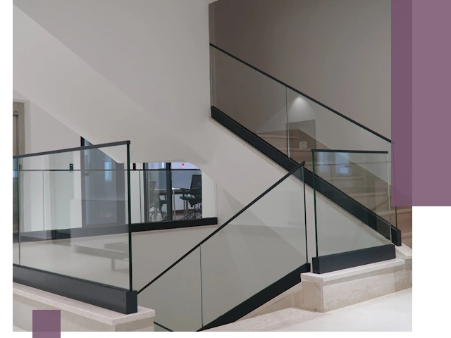 Стеклянные перила премиум-класса с установкой в Дюртюли