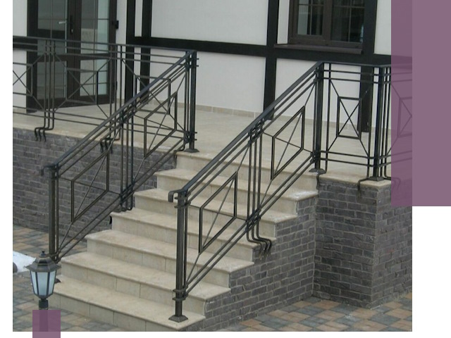 Перила для крыльца в Дюртюли — монтаж, изготовление и установка