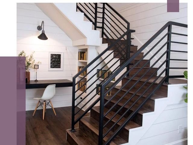 Перила для лестницы в доме в Дюртюли от 7558 руб. — ПРОЛЁТ-Дюр