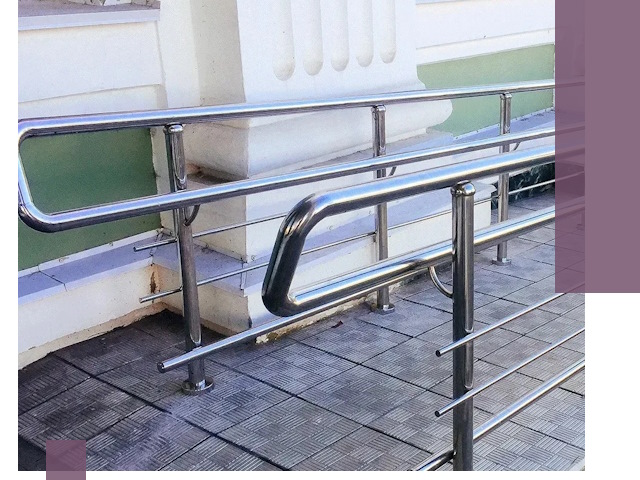 Ограждения пандусов из металла и нержавейки в Дюртюли