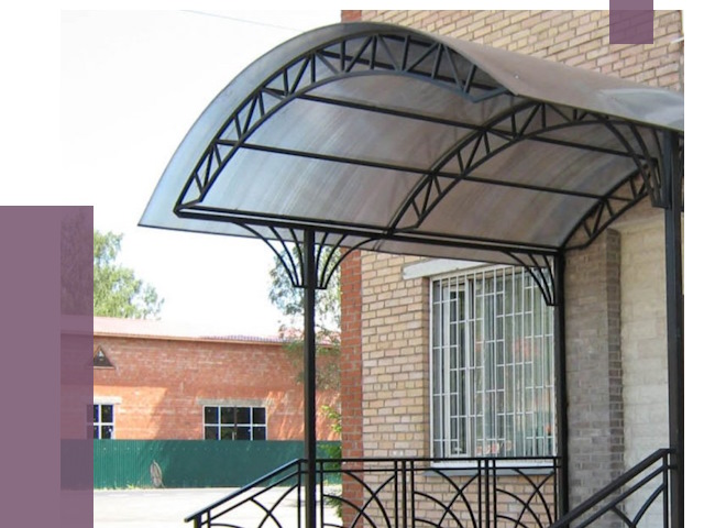 Металлические навесы и козырьки в Дюртюли от 13031 руб.