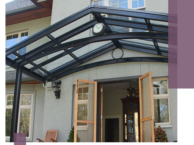 Изготовление и монтаж навесов и козырьков в Дюртюли