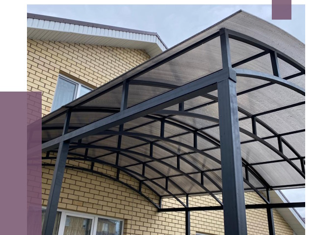 Монтаж козырьков в Дюртюли от 11728 руб. | ПРОЛЁТ-Дюр