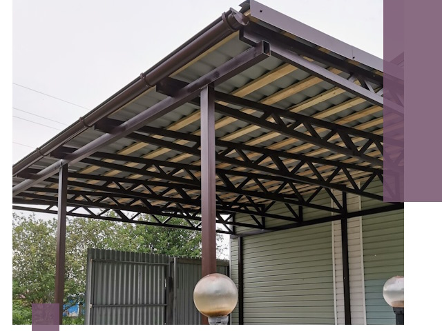 Навесы под ключ в Дюртюли: изготовление, монтаж и гарантия