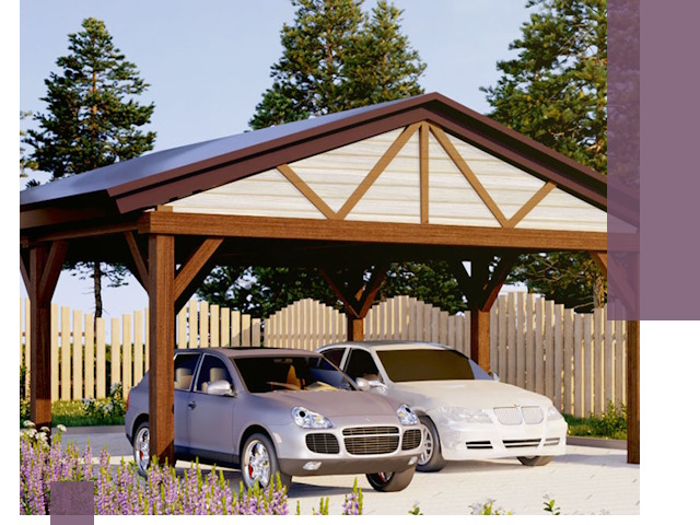 Навесы для автомобиля в Дюртюли — изготовление и монтаж