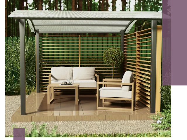 Навесы для дачи в Дюртюли: изготовление, монтаж и демонтаж