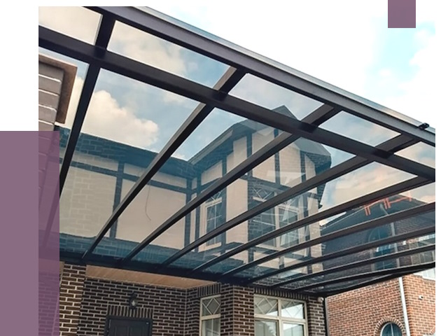 Навесы из поликарбоната в Дюртюли от 8778 руб. под ключ — ПРОЛЁТ-Дюр