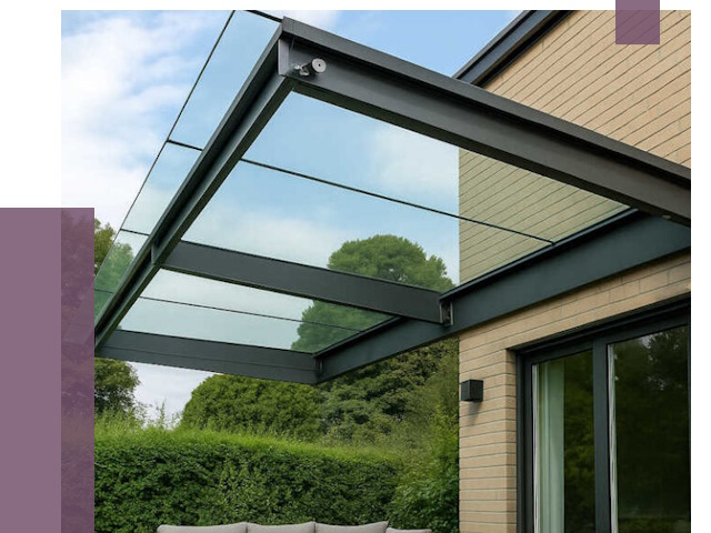 Стеклянные навесы и козырьки в Дюртюли от 12510 руб.