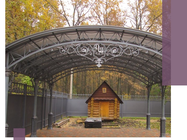 Кованые навесы премиум-класса под заказ в Дюртюли