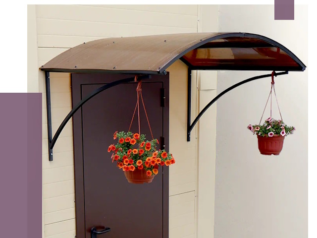 Козырьки над входом в Дюртюли от 15116 руб.  | ПРОЛЁТ-Дюр