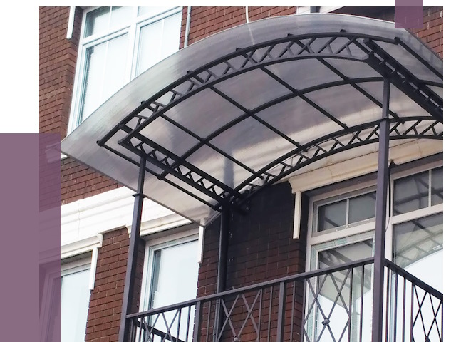 Козырьки над балконом в Дюртюли от 8809 руб.  | ПРОЛЁТ-Дюр