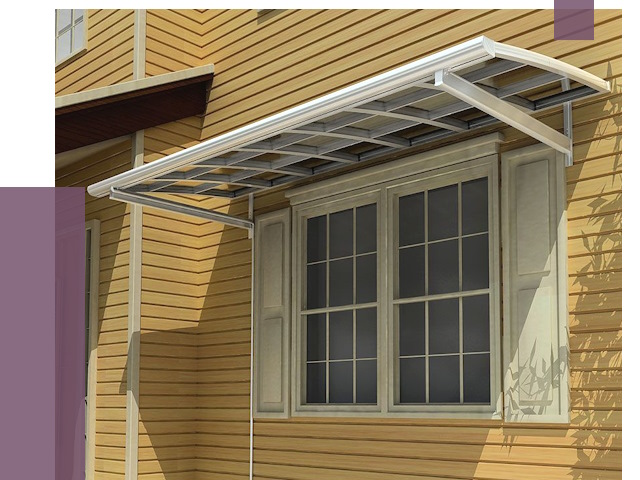 Козырьки над окнами в Дюртюли от 7767 руб. — монтаж, покупки | ПРОЛЁТ-Дюр