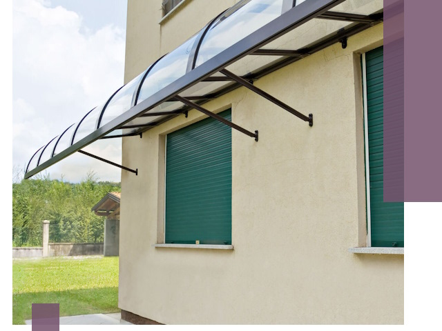 Козырьки над окнами в Дюртюли — изготовление и монтаж по выгоде