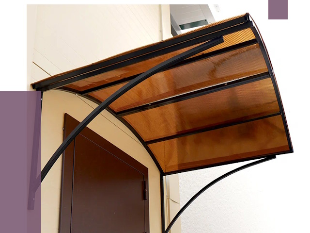 Недорогие козырьки в Дюртюли от 7735 руб.  | ПРОЛЁТ-Дюр