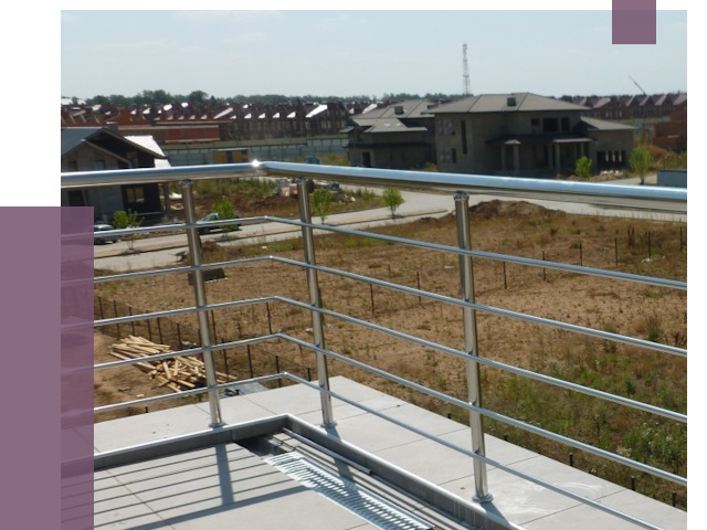 Парапеты из нержавеющей стали в Дюртюли от 8132 руб. за м² | ПРОЛЁТ-Дюр