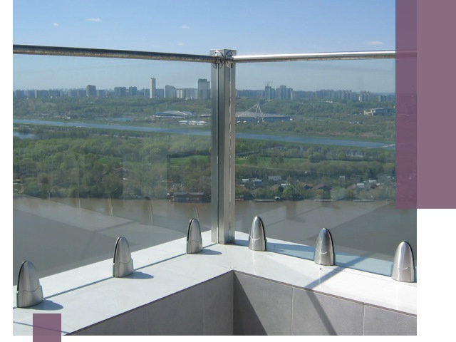 Стеклянные парапеты премиум класса в Дюртюли для домов и бизнесов