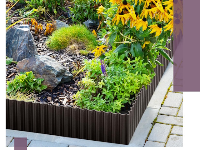 Металлические бордюры для клумб в Дюртюли — производство и монтаж