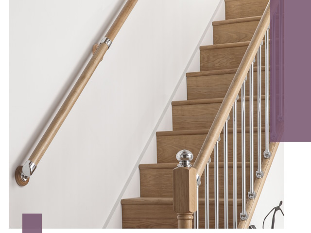 Пристенные поручни из стали и нержавейки под монтаж в Дюртюли